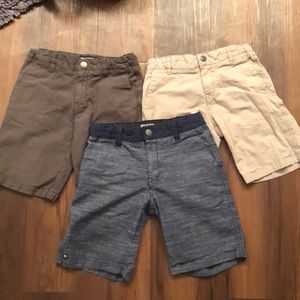 Three pair boys shorts adjustable waist